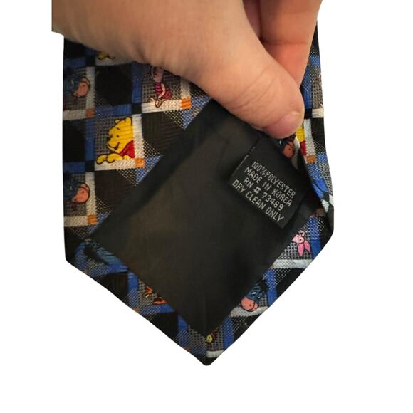 Disney Winnie The Pooh Piglet Eeyore Tigger Vintage Novelty Necktie Cartoon - Picture 5 of 7